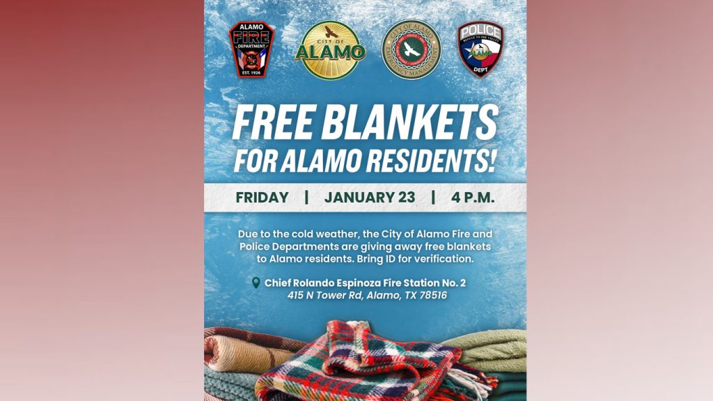 Regalarán cobijas gratis a residentes de Alamo ante bajas temperaturas