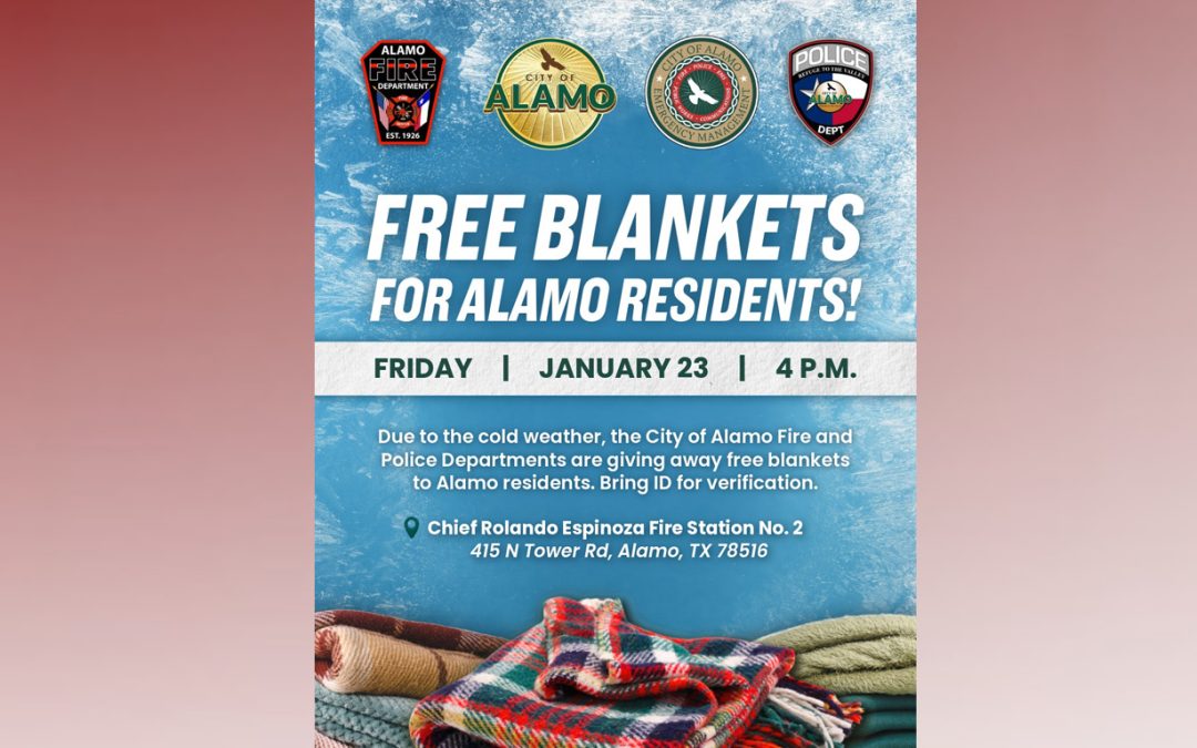 Regalarán cobijas gratis a residentes de Alamo ante bajas temperaturas