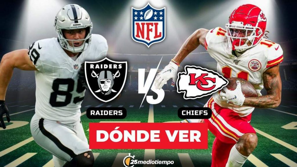 ¿Dónde y Cuándo Ver EN VIVO el Partido Chiefs vs Raiders de la Semana 18 de la NFL?