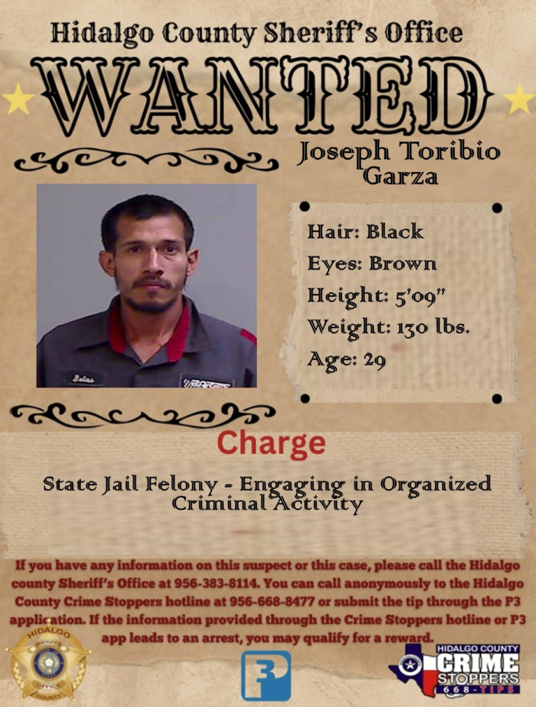 HCSO busca a hombre acusado de participar en actividad criminal organizada