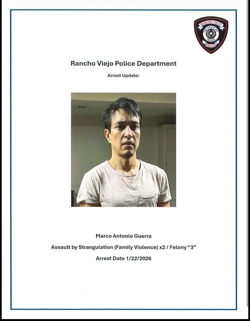 Arrestan a un hombre en Rancho Viejo por caso de violencia familiar