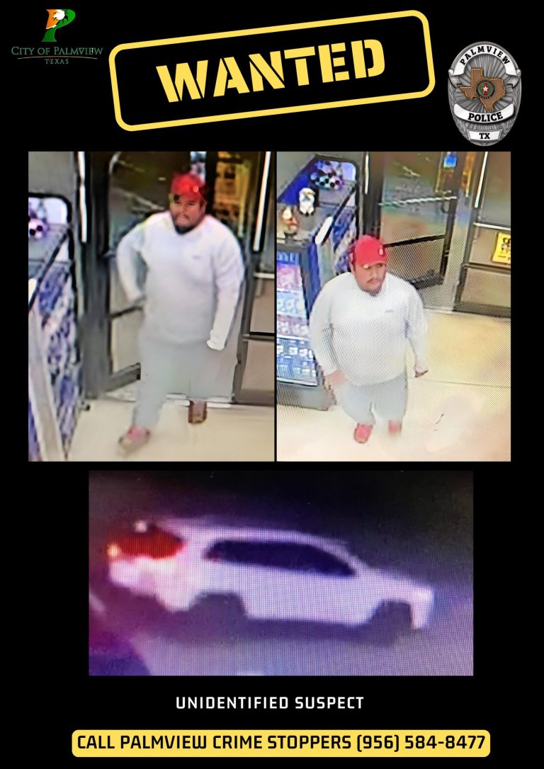 Palmview Police Department solicita ayuda para identificar a sospechoso