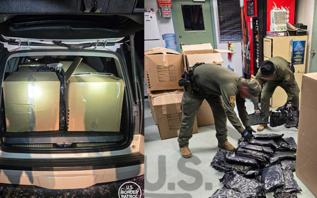 Operativo de la Patrulla Fronteriza en El Paso: Detienen vehículo con 416 libras de marihuana