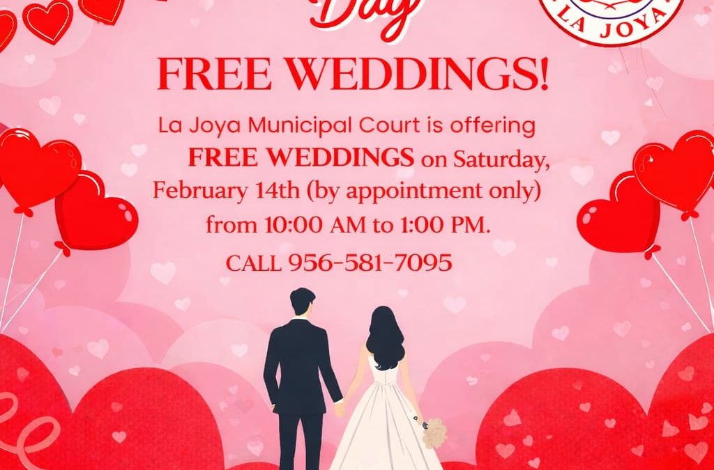 La Joya ofrecerá bodas gratuitas este 14 de febrero