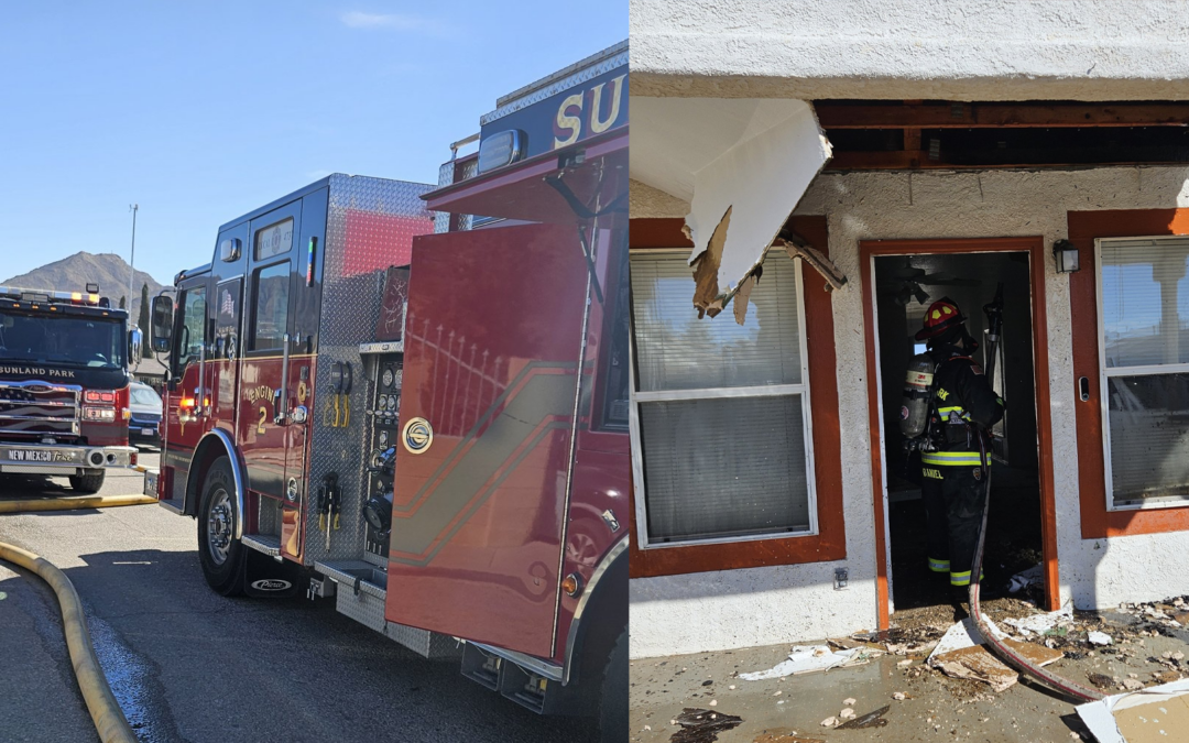 Incendio Residencial en Sunland Park: Bomberos y Doña Ana Fire Rescue Responden