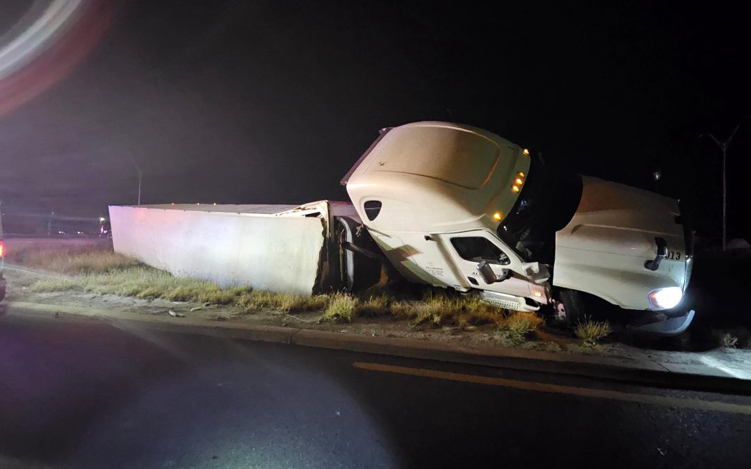 Reabren la vialidad tras accidente de tráiler en Edinburg el pasado 30 de enero