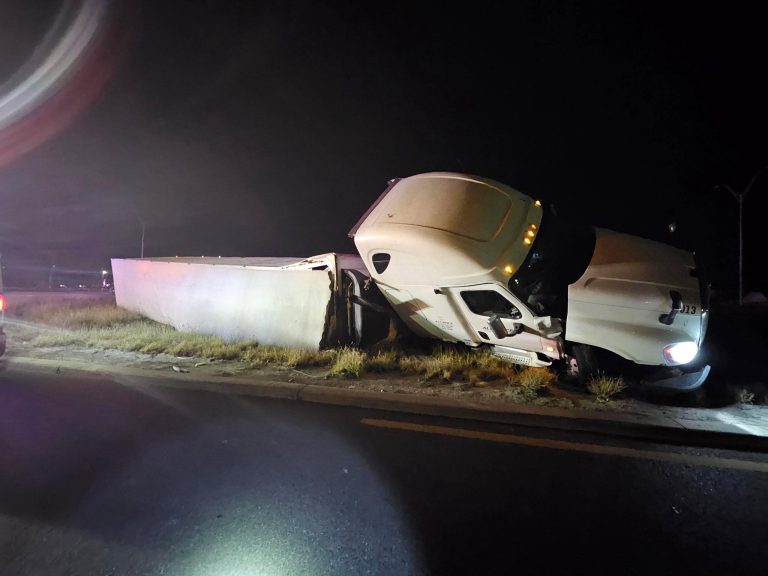 Reabren la vialidad tras accidente de tráiler en Edinburg el pasado 30 de enero