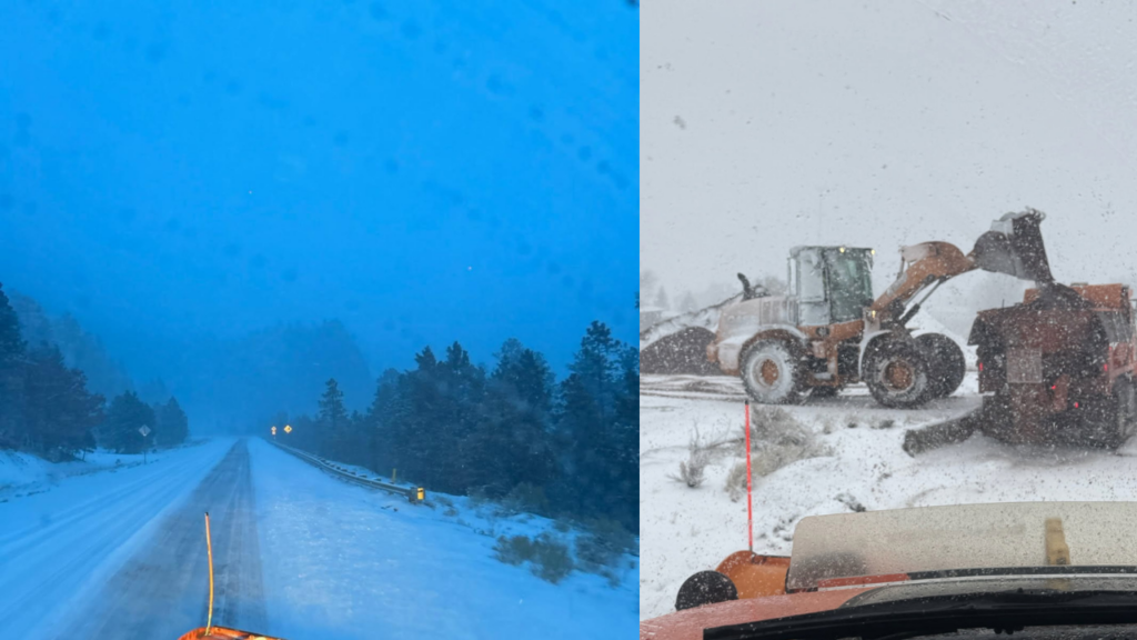Nieve en Nuevo México: Condiciones Peligrosas en Carreteras por Fuertes Vientos