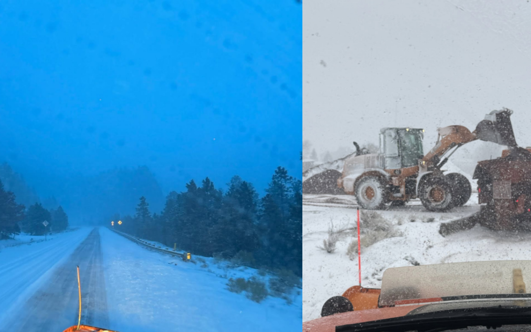 Nieve en Nuevo México: Condiciones Peligrosas en Carreteras por Fuertes Vientos