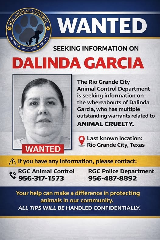 Autoridades de Rio Grande City buscan a mujer con órdenes de arresto por crueldad animal