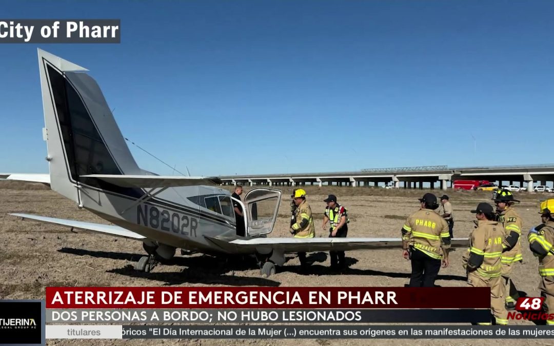 Aterrizaje De Emergencia Cerca Del Puente Internacional De Pharr