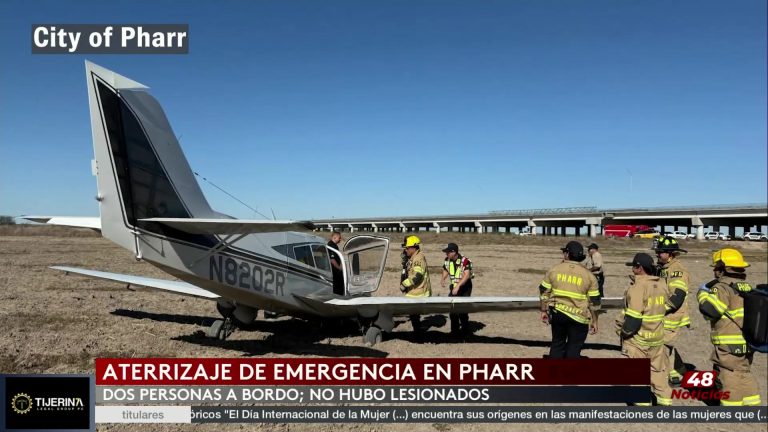 Aterrizaje De Emergencia Cerca Del Puente Internacional De Pharr