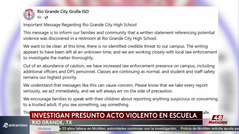 Aumento De Seguridad En Escuela De Rio Grande