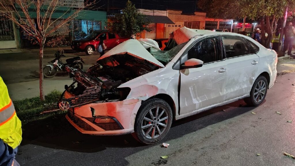 Conductor ebrio causa accidente milagroso en la carretera Torreón-Matamoros
