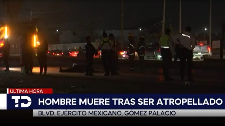 Trágico Accidente: Hombre Muerto al Intentar Cruzar un Bulevar en Gómez Palacio