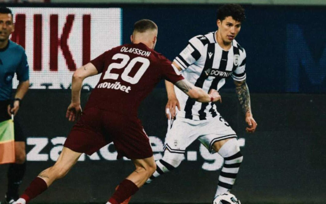 Jorge Sánchez Brilla en su Debut en el Futbol Griego con PAOK