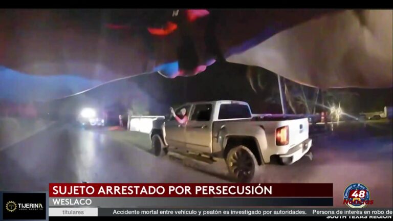 Persecución En Weslaco Termina En Arresto
