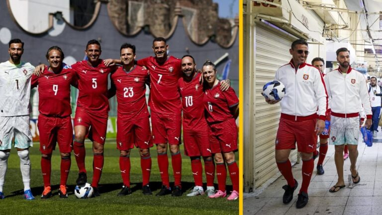Leyendas de Portugal Deslumbran en Partido Amistoso en Tepito