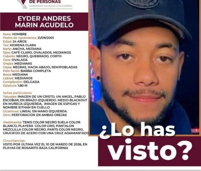Desaparición de migrantes en Tijuana: Eyder Marín, el cuarto caso en la frontera