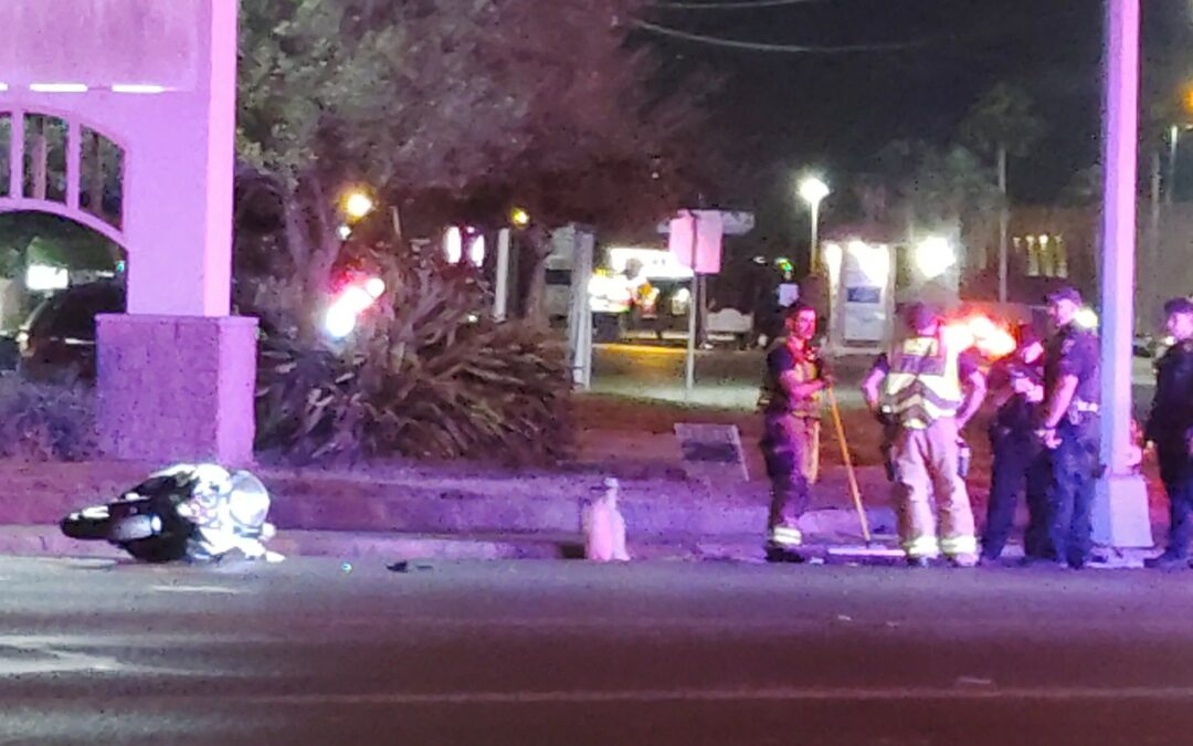 Motociclista en estado crítico tras choque en Harlingen