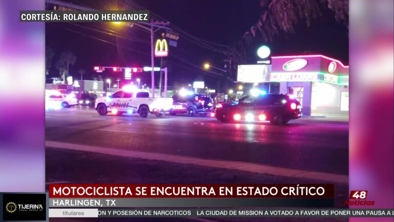 Motociclista Herido En Accidente En Harlingen