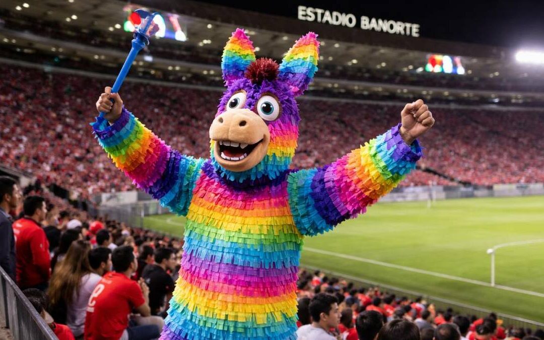 Fánatico Causa Sensación en Estadio Banorte con Traje de Piñata | VIDEO