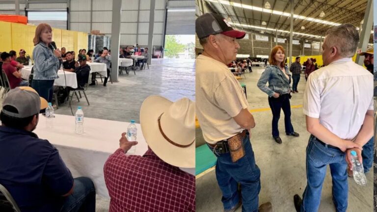 Tatiana Clouthier atiende las demandas en Cadereyta, Nuevo León