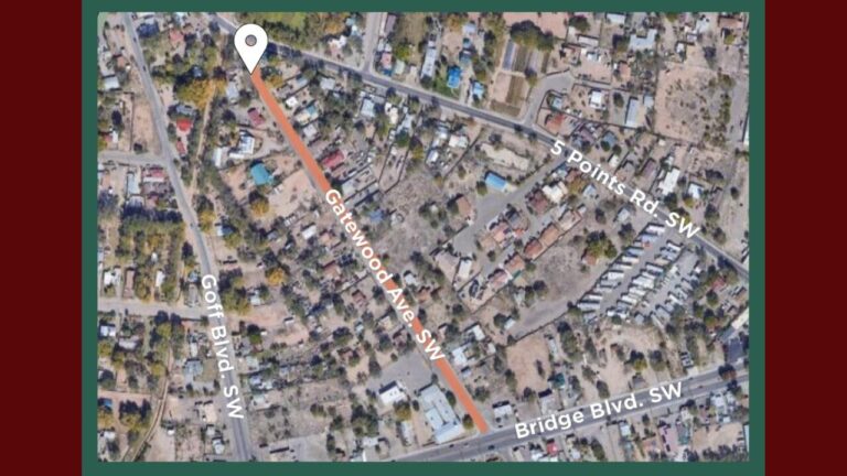 Gatewood Avenue: Clave en el Proyecto de Infraestructura de Bernalillo