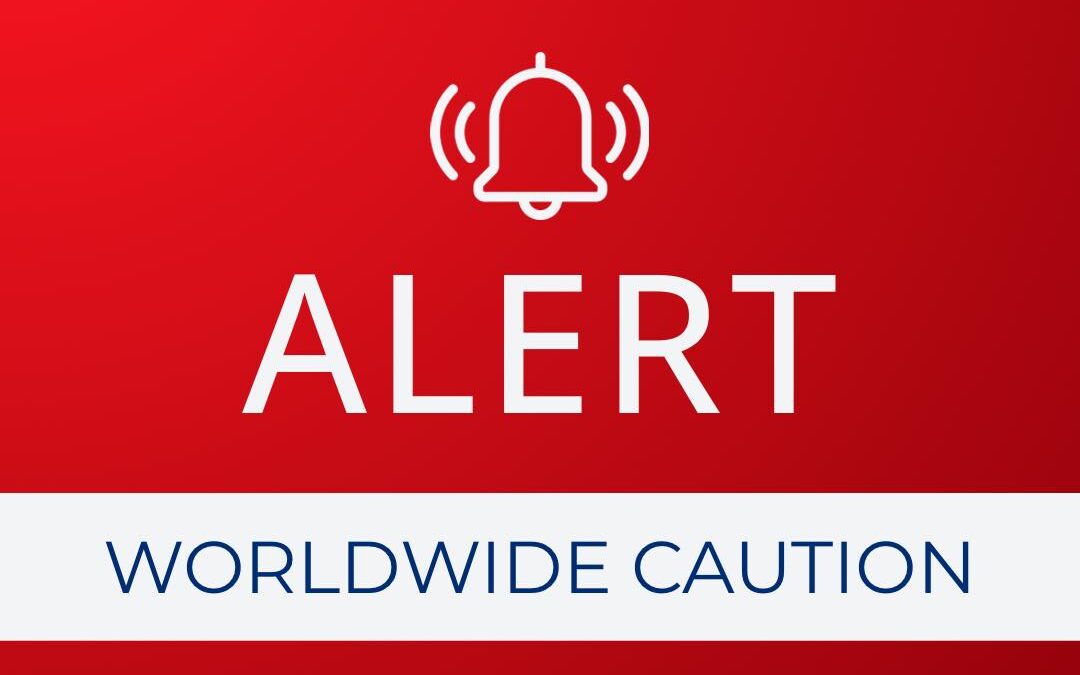 Advertencia de Viaje de EE.UU. por Tensiones Internacionales: Extremar Precauciones