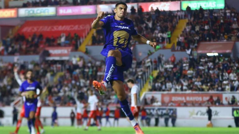 Pumas logra una emocionante victoria sobre Necaxa y se posiciona en la tercera plaza de la tabla