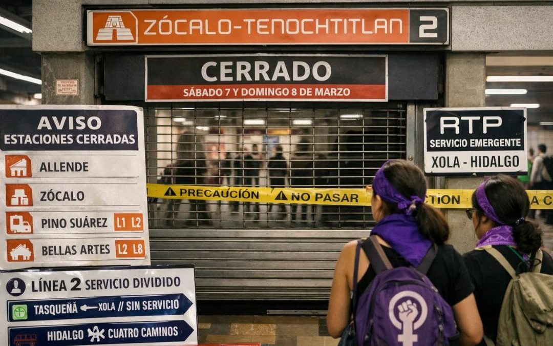 Metro CDMX: Estaciones Cerradas y Cambios de Horario Para el 8M