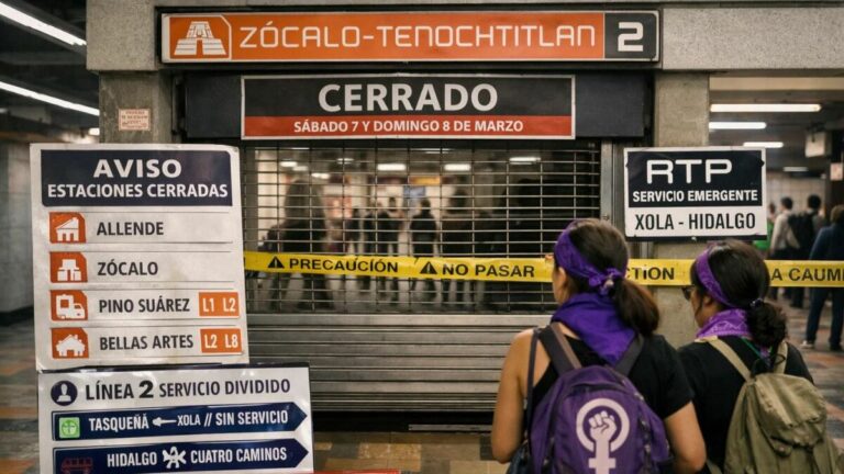 Metro CDMX: Estaciones Cerradas y Cambios de Horario Para el 8M