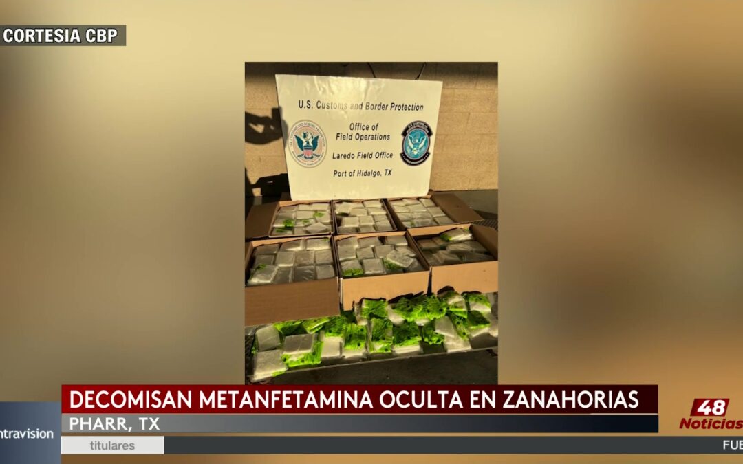 Decomisan Metanfetaminas Ocultas En Zanahorias