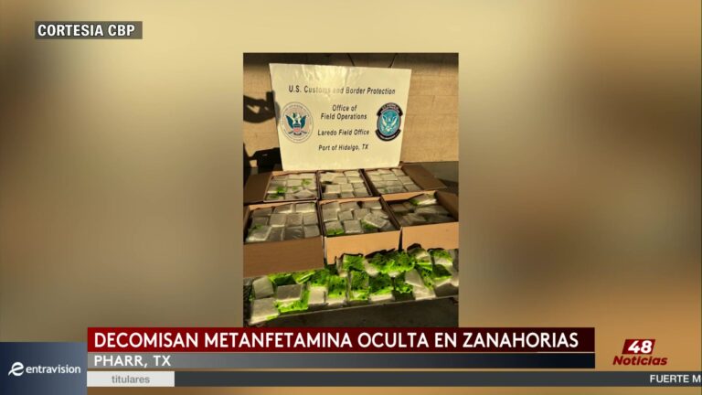 Decomisan Metanfetaminas Ocultas En Zanahorias