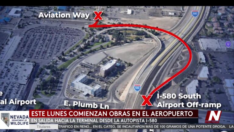 Cierre Temporal del Acceso I-580 en el Aeropuerto Internacional de Reno-Tahoe
