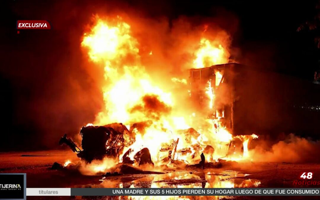 Incendio De Camión En Pharr Durante La Madrugada