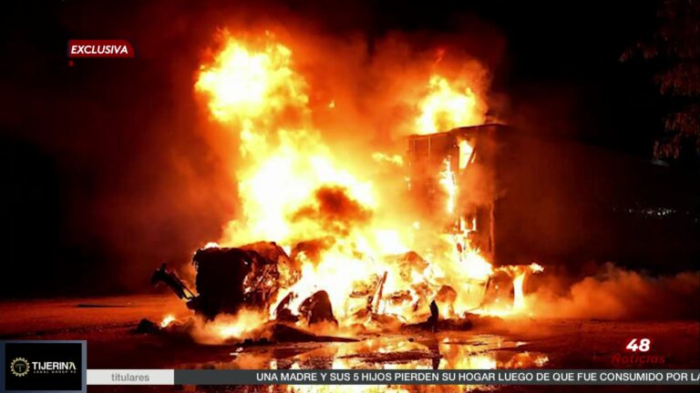 Incendio De Camión En Pharr Durante La Madrugada