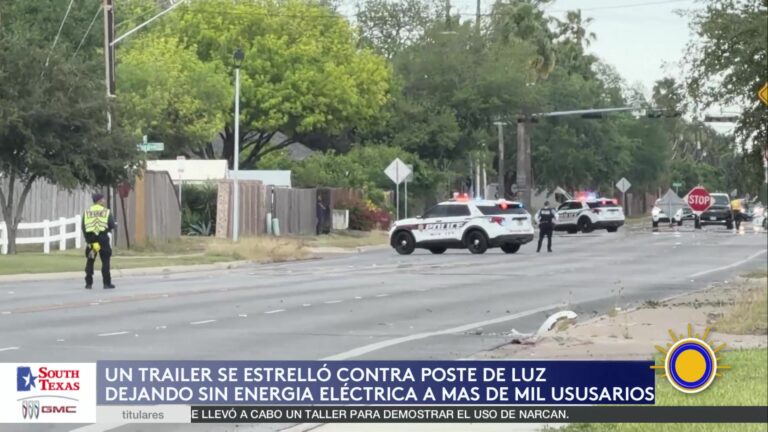 Trailer Causa Caída De Líneas Eléctricas En McAllen