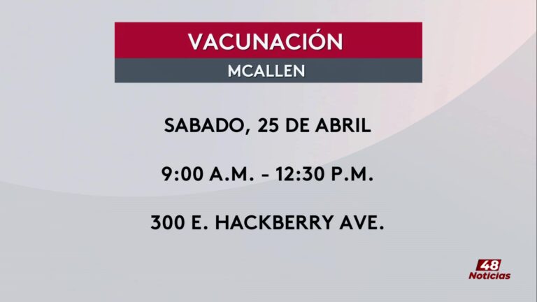 Celebración Nacional De Vacunación Infantil En McAllen