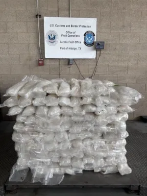 CBP asegura más de 8.1 millones de dólares en metanfetamina en el Puente Internacional de Pharr