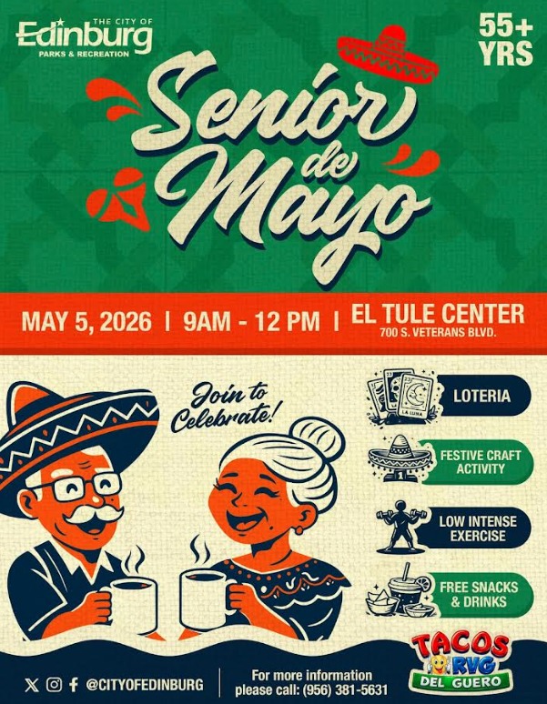 Edinburg celebrará el “Senior de Mayo” con evento especial para adultos mayores