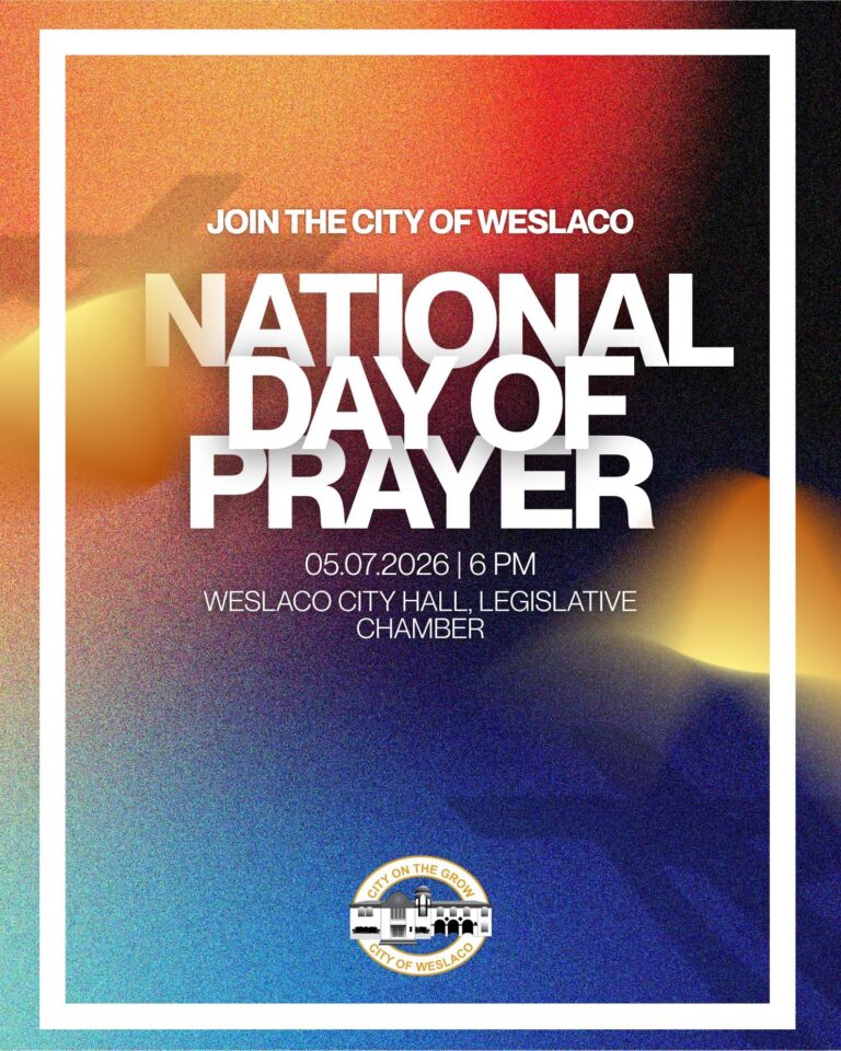 Cambio de Ubicación para el Día Nacional de Oración en Weslaco