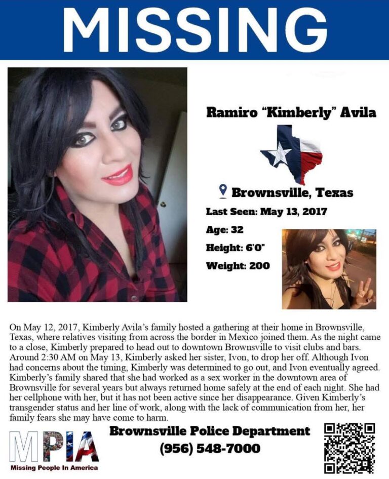Continúa la búsqueda de Ramiro “Kimberly” Avila en Brownsville