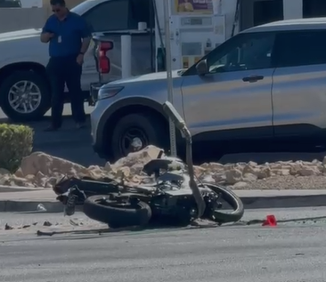 Colisión Crítica en Las Vegas Deja a Motociclista en Estado Grave
