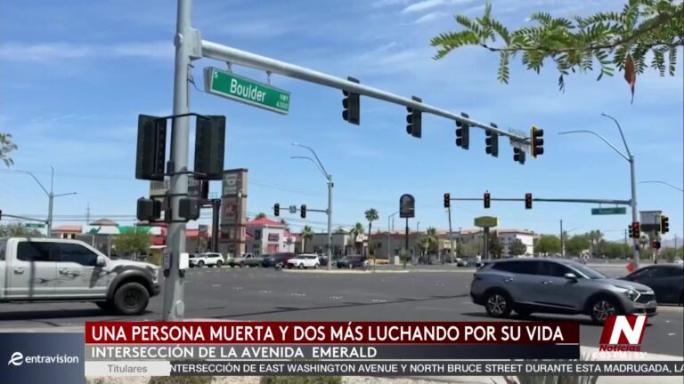 Choque Fatal en Boulder Highway: Impactante Accidente Deja Un Muerto en Las Vegas