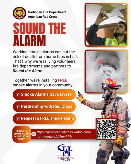 Harlingen lanza nueva campaña para instalar alarmas contra humo en hogares
