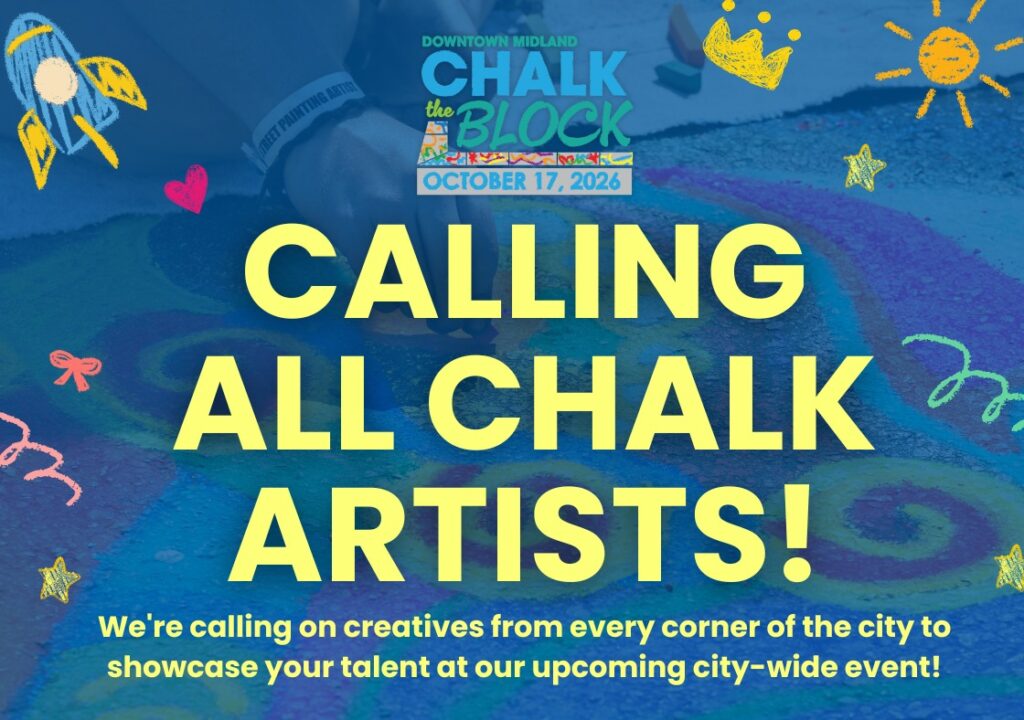 Transforma Midland: Únete al Concurso de Arte con Tiza ‘Chalk the Block’ en el Centro de la Ciudad
