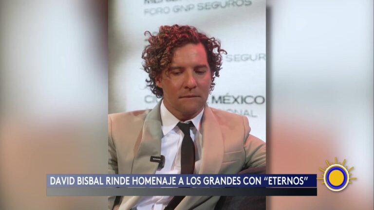 David Bisbal Presenta ‘Eternos’ Y Rinde Homenaje A Juan Gabriel