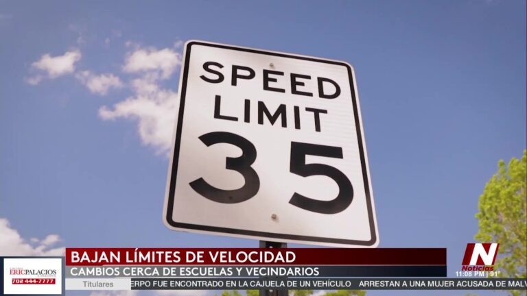 Las Vegas Refuerza Seguridad en Zonas Escolares y Residenciales con Nuevos Límites de Velocidad