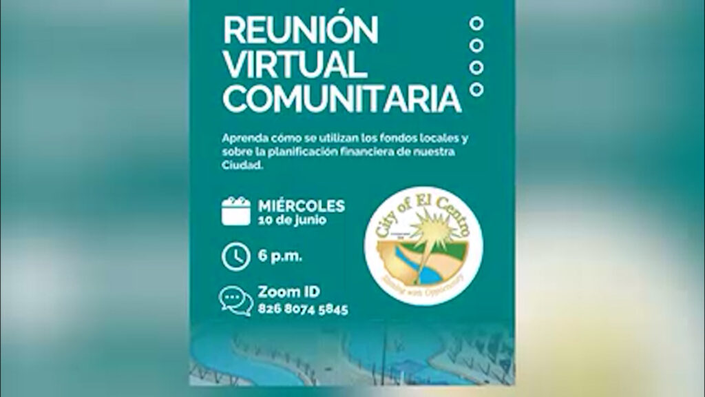 Participa en la reunión virtual en español sobre el presupuesto municipal de El Centro